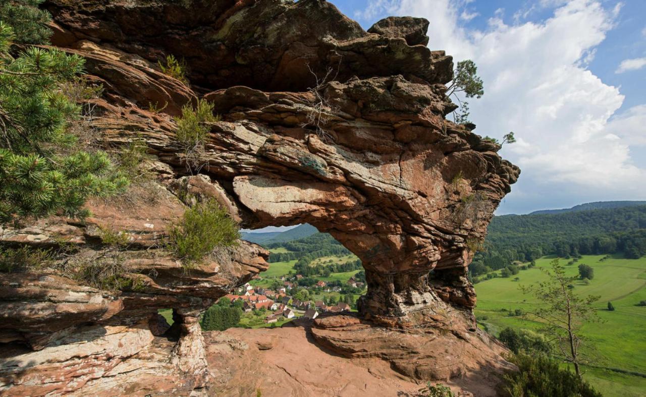 Bed and Breakfast Au Wachtfels Obersteinbach Esterno foto
